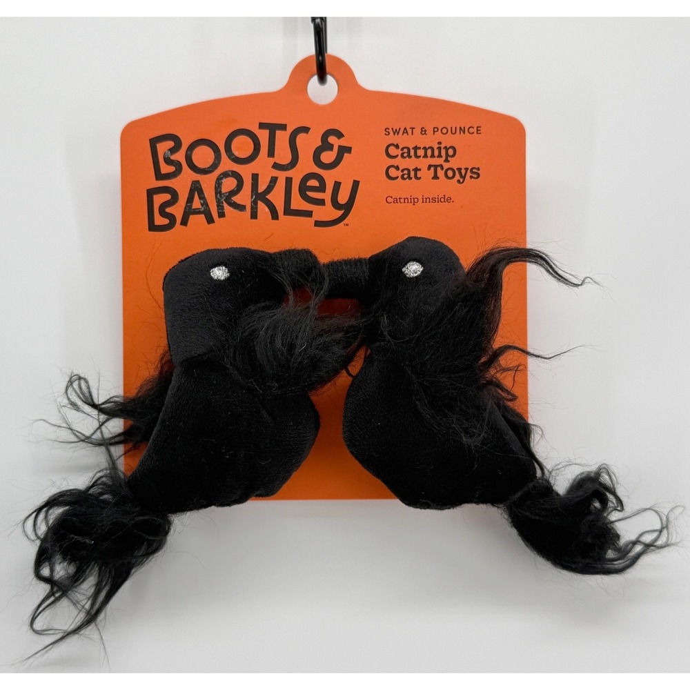 Boots & Barkley Swat & Pounce Catnip Cat Toys Black Birds 2 Pack